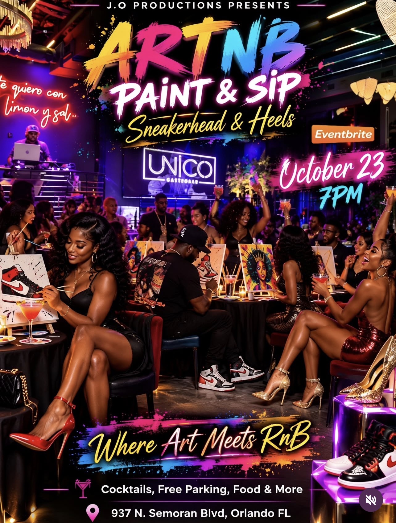 ARTNB Paint & Sip: Sneakerhead & Heels Edition