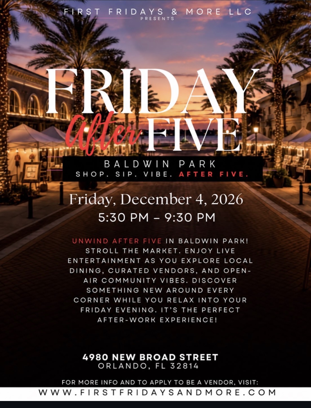 Friday After Five: Baldwin Park