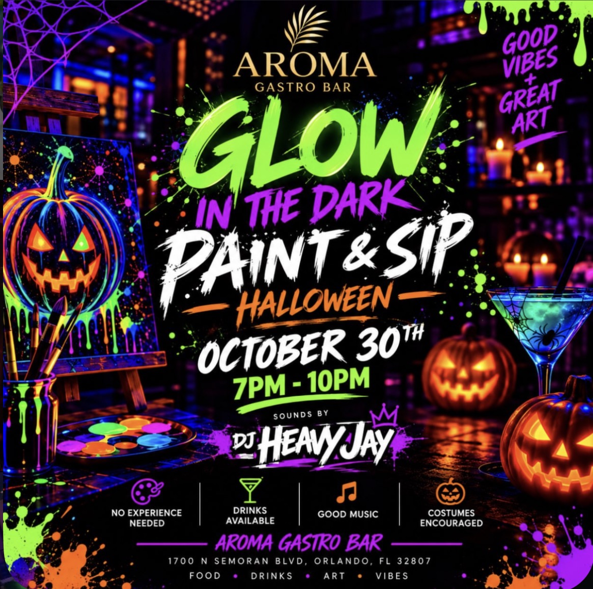 Glow in the Dark: Halloween Paint & Sip