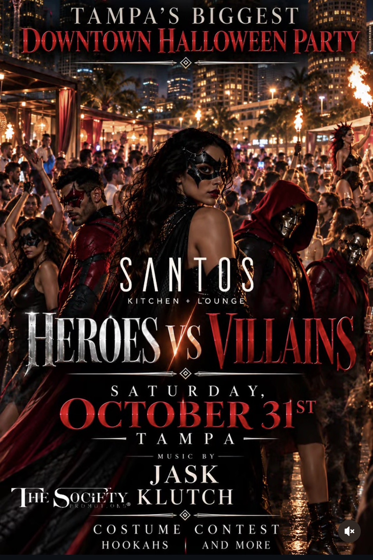 Heroes vs. Villains: Downtown Tampa's Biggest Halloween Party