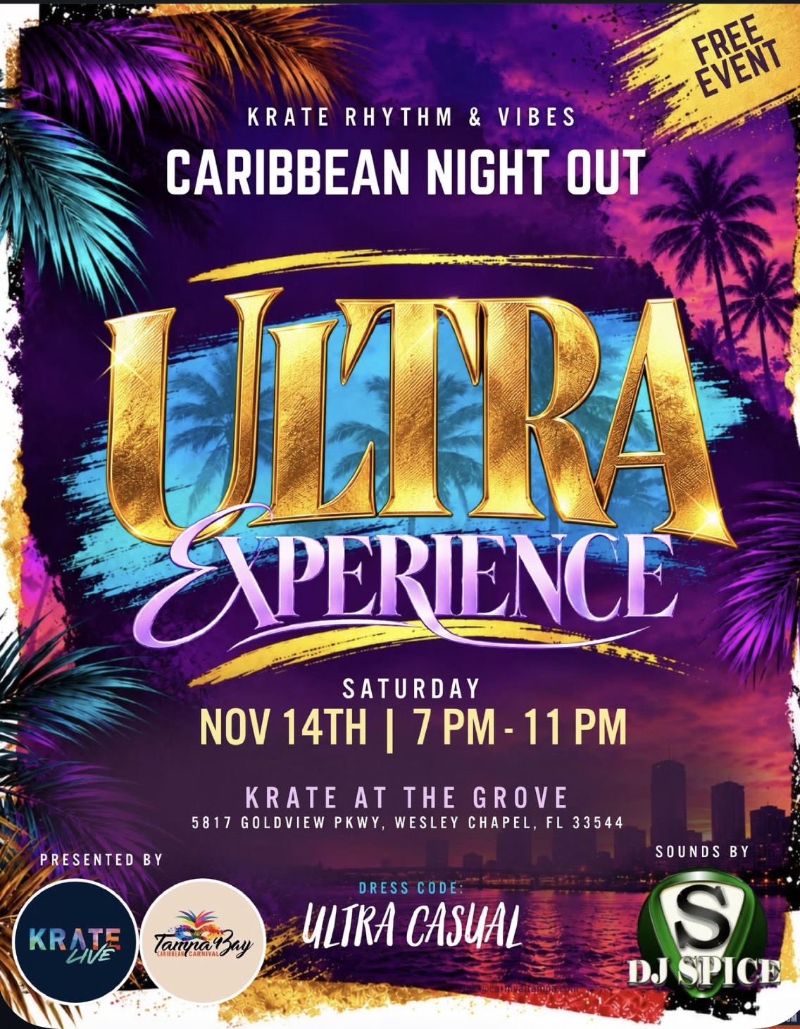 Krate Rhythm & Vibes: Caribbean Night Out — Ultra Experience