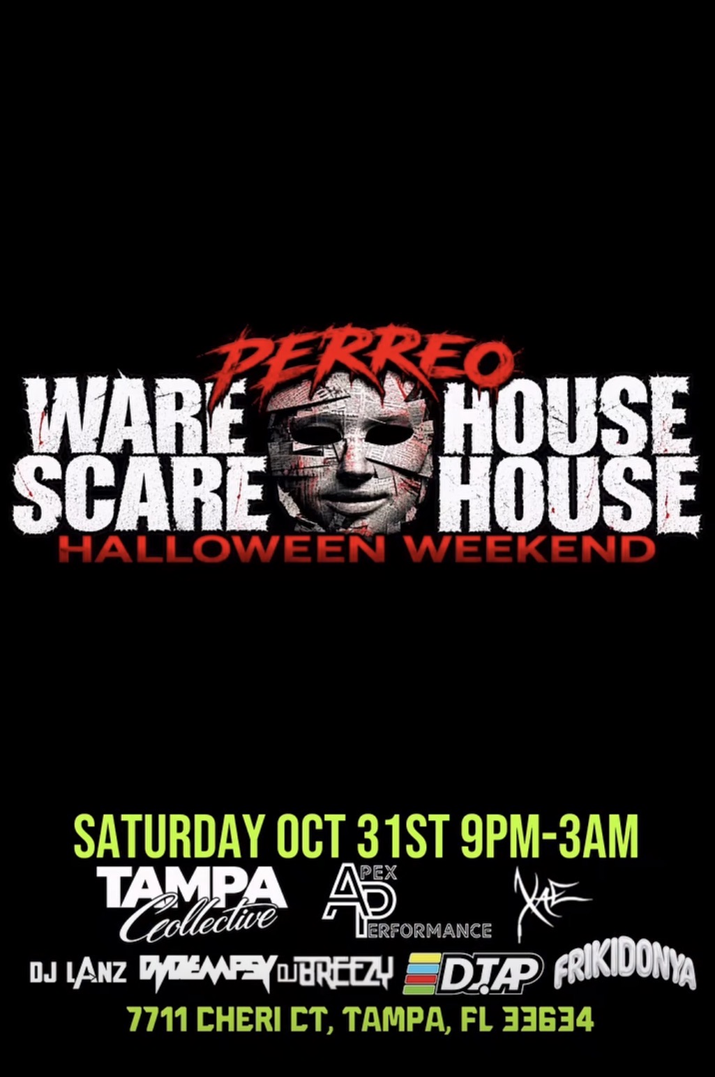 Perreo Warehouse Scarehouse — Halloween Weekend